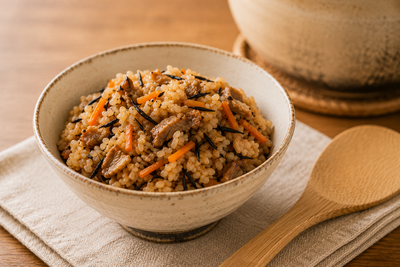 沖縄風炊き込みご飯ジューシーの作り方|だしと生塩こうじで