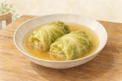 玉ねぎ麹のロールキャベツ|コンソメ麹で煮る作り方