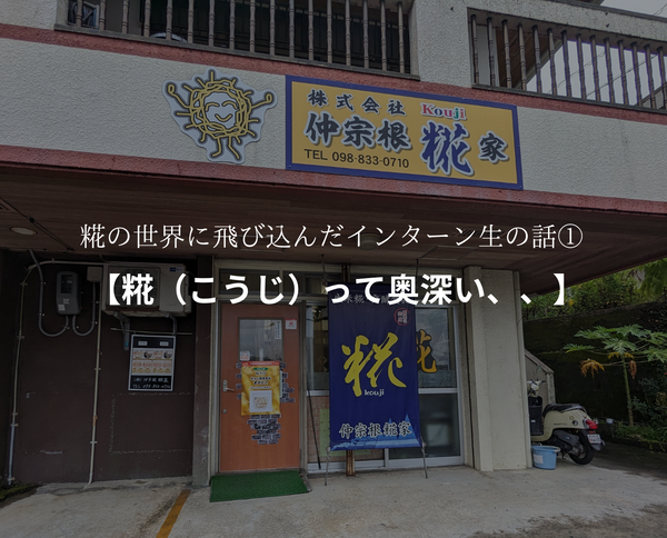 糀の世界に飛び込んだインターン生の話①
