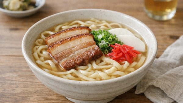 沖縄そばの作り方｜塩麹三枚肉をのせる家庭向け手順