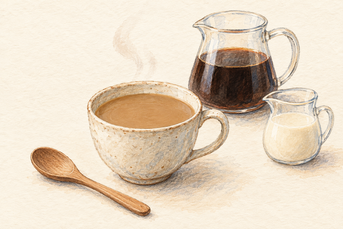 甘酒コーヒーの作り方｜インスタントで作る一杯と濃さの調整