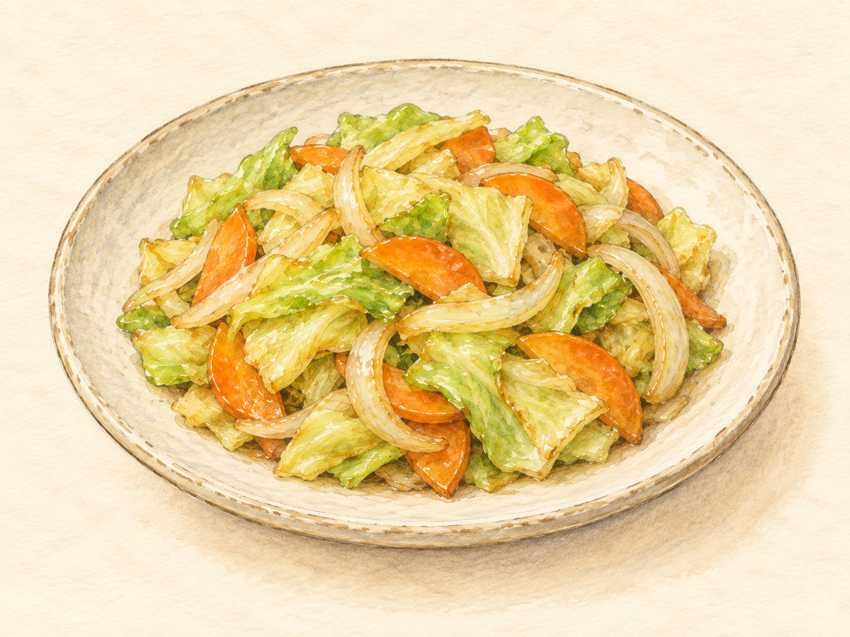 残り野菜の塩こうじ炒めのイメージイラスト