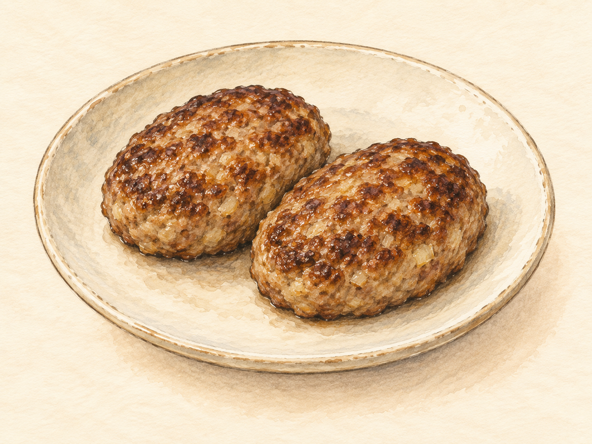 塩こうじハンバーグのイメージイラスト
