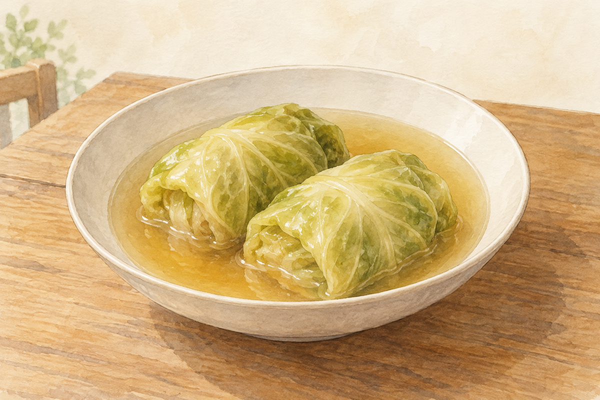 玉ねぎ麹のロールキャベツ｜コンソメ麹で煮る作り方